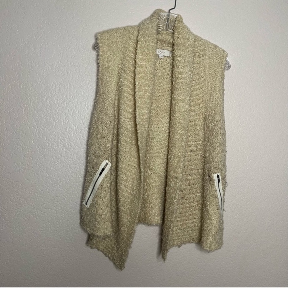 Ann Taylor LOFT Wool and‎ Mohair Blend Sweater Vest Size: S
